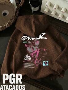 Alternative Rock Band Sweatshirt  International Music Unisex Men's Women's 100% Cotton Top Premium Streetwear New Release Immediate Shipping Various Colors!! - 鏽棕色 - 查看 1