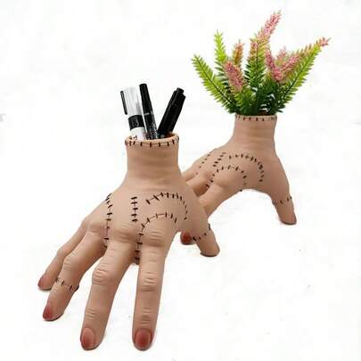 4 chiếc hộp đựng cọ trang điểm đa năng hình cây cọ kinh dị, dùng cho phòng ngủ, bàn trang điểm, bút kẻ lông mày, son môi - Hộp đựng bút đa năng dùng cho học sinh, phòng khách, văn phòng, bàn làm việc, sách vở, vật trang trí cao cấp.