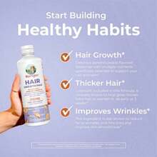 Mary Ruth's Hair Growth Max: Absorción ultra liposomal para cabello talla grande grueso y reducción de arrugas - Soporte capilar con arándanos y granada - Ver 10