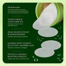JIYUE Toning Polish Pads Intensive Moisturizing Pads - Korean Skincare For Wrinkles & Dull Skin | Snail Mucin, Niacinamide, Peptides & Centella Facial Treatment | Hydrating & Moisturizing Exfoliating Toner Pads For Smooth, Glowing Skin | Daily Resurfacing Pads For Even Tone & Brightening - Hyaluronic Acid - 查看 3