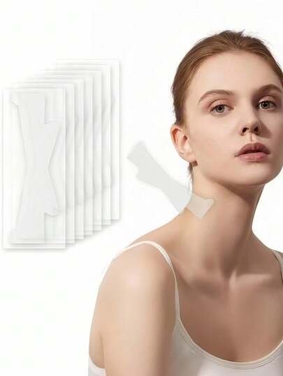 Fragrance-Free Silicone Invisible Face Lifting Tightening Strips, Portable Instant V-Shaped Contouring, Breathable For Cosplay Makeup And Daily Beauty