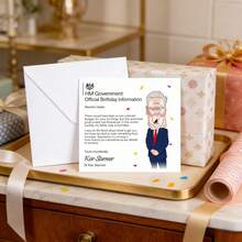 凯尔·斯塔默的生日贺卡，有趣的政治主题生日贺卡，英国将军，男士贺卡，父亲节贺卡，母亲节贺卡，女士贺卡，工党贺卡，保守党贺卡，英国政治贺卡，有趣的生日贺卡 - A - 查看 1