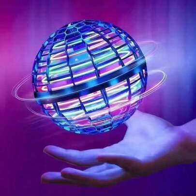 Flying Orb Ball Boomerang Spinner Toy, Hand Controlled Magic UFO Mini Drone With LED Lights, Upgraded Hover Flying Ball With Auto Induction And Boomerang Effect, Rechargeable Infrared Sensor Floating Orb, Lightweight Durable Anti-Collision Design
