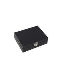 1 hộp đựng trang sức, nhẫn và bông tai - Nhiều màu - Xem 8