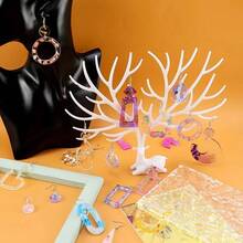 SMI Fine Earrings For Women Earring Resin Molds Epoxy Resin Silicone Jewelry Mold With Hole Casting Molds In Various Shapes And Sizes For Earring Making DIY - Multicolor - View 6