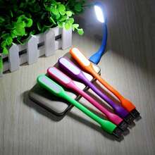 3 Pieces Creative Portable USB LED Night Light Soft And Comfortable Light For Reading And Eye Care Desk Lamp With Laptop Interface Random Shipping - Multicolor - View 3