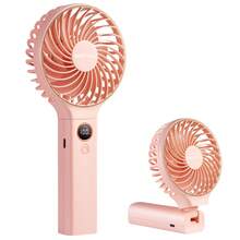 Ventilador de mano multifuncional/portátil/plegable Sweetfull, con 6 velocidades ajustables, recargable por USB, adecuado para viajes de verano, disponible en estilos de primavera/verano, ideal como regalo para la novia, decoración de habitaciones/dormitorios, playa, viajes, hombres/mujeres, vacaciones, decoración, regalo del Día de la Madre, jardín, cocina, verano, artículo esencial de viaje, graduación - Multicolor - Ver 17