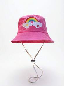 1pc Rainbow Horse Design Sun Hat, Cartoon Kids Cap, Foldable Lightweight Casual Hat For Children, Suitable For All Seasons - 1PC - View 13