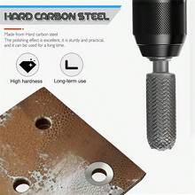 5 piezas Juego de limas rotativas de acero de 6 mm, carpintería DIY Juego de recorte de metal blando, herramienta de rectificado y reparación de metal - Multicolor - Ver 9