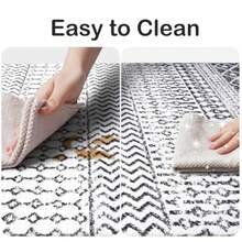 Kitchen Mats for Floor 2 Piece Anti Fatigue Mats for Kitchen Floor Cushioned Non Slip Kitchen Mat Boho Rug for Laundry Office Black and White - 17,3 x 4717,3 x 29 - Ver 7