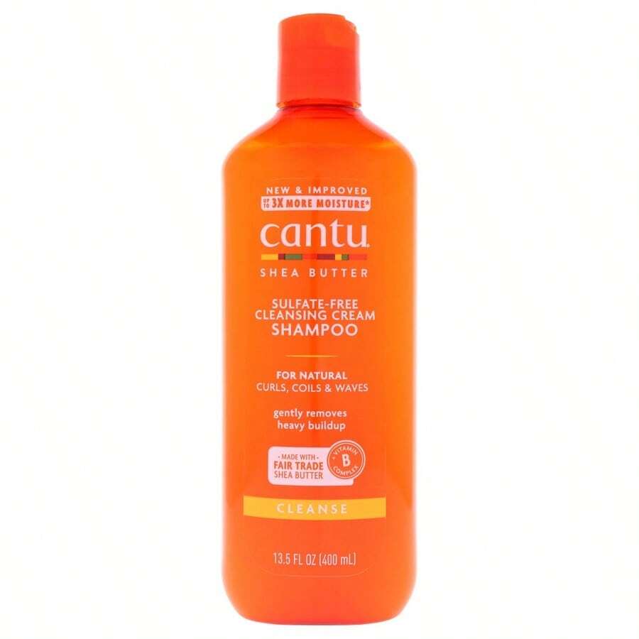 Shea Butter Sulfate Free Cleansing Cream Shampoo By Cantu For Uni- 13.5 Oz Shampoo - 滋養 - 查看 1