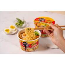 Nongshim Shin Ramyun Bowl Noodles, Spicy Korean Signature Instant Ramyun, Rich Beef Flavored Broth, Quick And Easy, Microwaveable Bowl, 3.03 Oz (Pack Of 12) - Shin Gold - View 2