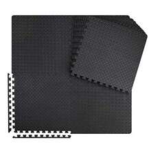 12/24/48 Tiles Gym Flooring Gym Mats Exercise Mat for Floor Workout Mat Foam Floor Tiles for Home Gym Equipment Garage - 12 negros - Ver 8