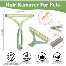 3 In 1 Lint And Pet Hair Remover Brush For Carpets Furniture Upholstery Car Mats Rugs Couches Pet Beds With Lint Shaver Multi Fabric Edge Cleaning Tool - 1 - 查看 3