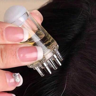 1 chiếc lược chăm sóc tóc mini, lược massage da đầu, lược thoa serum kích thích mọc tóc, lược thoa serum dưỡng tóc, lược thoa tinh dầu dưỡng tóc, giúp đưa chất lỏng hoặc dầu chính xác đến chân tóc. Có màu trắng/xám, dụng cụ chăm sóc da đầu cầm tay tiện lợi.