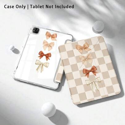 亚克力水晶彩绘平板电脑保护套，带支架，兼容三星 A9/A9+/S9/S9FE/A11/A11+/S11/S10 FE/S10 FE+/S10 Lite，也兼容苹果 A16 2025、Air 11/13、M3 2025、荣耀、Matepad SE 11 等热门机型，蝴蝶、格子等多种图案可选。