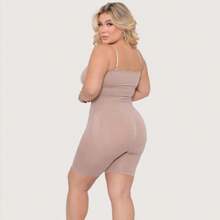 Body Macaquinho Cinta Modeladora Bermuda Modela Bumbum  elegante  Casual  Sensual    Tecido    BOBY MACAQUINHO  Diário    TODAS TEMPORADAS - MACADAMIA - Visão 4