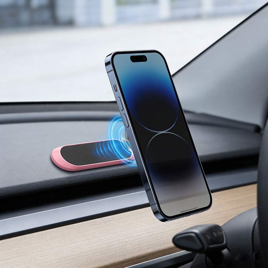 Adjustable Magnetic Car Phone Holder, Strong Magnetic Core, Foldable Compact Design, Suitable For Car Dashboard Or Desk, Won't Scratch Phone, Easy To Use, Spring Gift