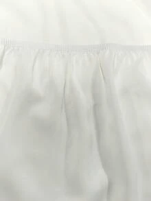 女款素色不對稱下擺休閒掛脖上衣 白色 - 白色 - 查看 8