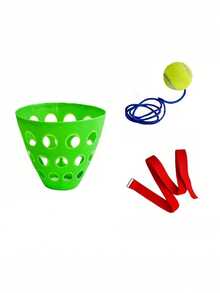 3pcs Rocking Ball Game Set, Party Rocking Bucket Game, Rocking Ball Game, Hammock Party Bucket Game, Multi-Person Interactive Game, Can Be Used For Eye And Waist Coordination Training, Fun Party Game, Agility Training - One Size Fits All - View 12