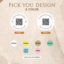 4-26cm Customized QR Code Stickers, Personalized Stickers With QR Code And Text, Suitable For Business Social, Party Gifts, Restaurants, Cafes, Ideal Packaging Labels For Merchants, Customized Business Social QR Code Stickers - Round - View 3