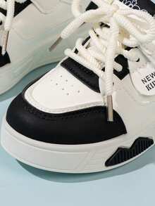 2026春季新款女童运动鞋，透气轻便防滑耐穿儿童休闲鞋，时尚百搭小学生运动鞋 - 黑與白 - 查看 6