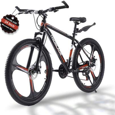 AYAYM Mountain Bike 3 Spoke Wheels Mountain Bicycle 21 Speeds Disc Brake Bike Lightweight Frame Bicycle For Adult Men Women Sport Cycling Bike