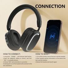 Foldable Twist Wireless Headphones, Comfortable Breathable Pressure-Free Over-Ear Headset, Wireless Headset For Online Video Chat And Calls, Built-In Microphone, Hi-Fi Sound Quality - View 10