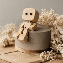 1个最新款迷人摇摆迷你木制玩偶 - 完美礼物、生日礼物、理想礼物、惊喜礼物、节日礼物、季节性礼物、万圣节礼物、圣诞节礼物、游戏玩家礼物、复活节礼物 - 彩色 - 查看 2