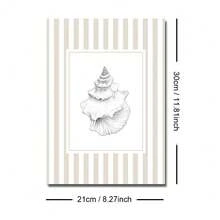 1/3pcs Set Unframed Boho Beige Striped Seashell Canvas Poster Summer Coastal Nautical Cottage Wall Art Print Minimalist Beach House Decor Painting For Apartment,Living Room,Bedroom,Modern Home Decoration - A - View 17