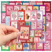 50pcs Women Sticker Set, Decorative For Planner, Diary, Notebook, Laptop, Phone Case, Skateboard, Guitar, Holiday Gift - Woman - View 6