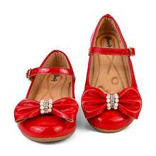 Girls' Heeled Ballet Flats, Sizes 28 To 36, Direct From The Factory, Super Comfortable 101-503 - 紅色 - 查看 5