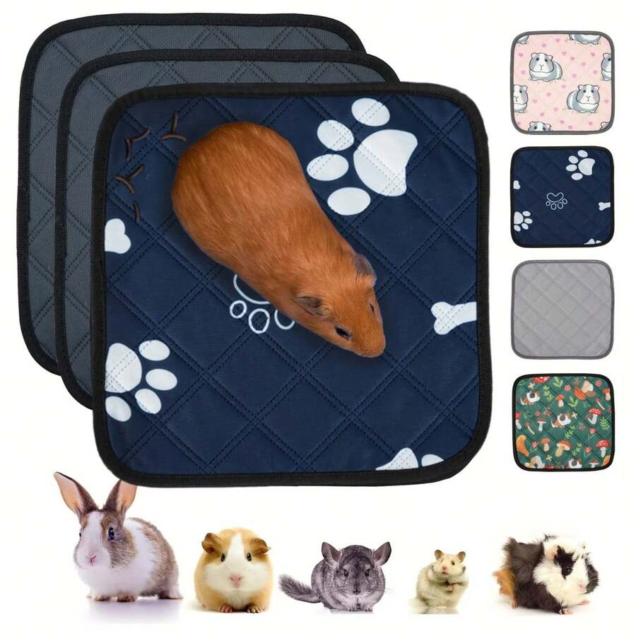 1 Tấm lót vệ sinh cho chuột hamster, có thể giặt, dùng cho thú cưng, lót chuồng chuột lang, tấm lót vệ sinh cho chuột lang nhỏ.