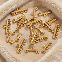 10 Pcs/Lot Stainless Steel Multi-Layer Chain Clasp String Connector DIY Jewelry Accessories Connector - Multicolor - View 4