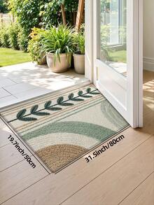 1 pezzo Zerbino 3D, tappeto in lana con disegno di piante verdi fresche, adatto per bagno, cucina, esterno, interno, corridoio, camera da letto, soggiorno, comodino, lavabile in lavatrice, facile da pulire, fondo antiscivolo, adatto per decorazione invernale da camera da letto, decorazione per San Valentino, accessorio essenziale per il bagno, set di decorazione per la stanza, tappeto decorativo da esterno - Multicolore - Visualizzare 13