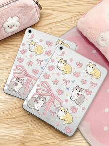 1件 TPU 軟殼花卉貓咪圖案彩繪平板保護殼，相容 iPad Mini1/2/3/Mini4/Mini5/Mini6/Mini7/Air/Air2/9.7/10.2/10.5/Air4/Air5/10.9/Pro 11 吋/10代/Air 11-In.(M2)-2024/Pro11-In.(M4)-2024/Air 11-Inch (M3) 2025/Pad (A16) 11 吋 11代 2025 機型，相容 A7/A8 機型，輕量超薄透明軟殼平板保護殼，無筆槽款，產品不含筆 - 彩色 - 查看 5