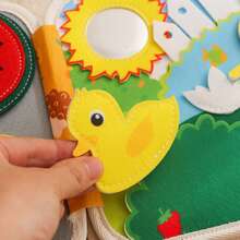 Baby Early Education Bee Cloth Book Toy, Color Identification, Shape Recognition, Parent-Child Interactive Toy, Perfect Gift For Baby - Multicolor - View 8
