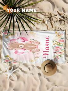 1 chiếc khăn tắm hình gấu trái tim tùy chỉnh, có thể dùng làm khăn tắm biển, khăn trẻ em, khăn hồ bơi, khăn phòng tắm, quà tặng du lịch. - Nhiều màu - Xem 11