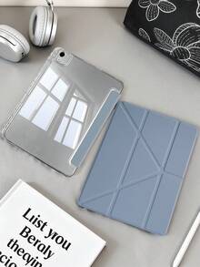 1 chiếc ốp lưng máy tính bảng gập chữ Y bằng acrylic trong suốt màu tím oải hương, tương thích với iPad Mini6/Mini7/10.2/10.5/Air4/Air5/10.9/Pro11/10th/12.9/Air 11-In.(M2)-2024/ Air 13-In.(M2)-2024/ Pro 11-In.(M4)-2024/ Pro 13-In.(M4)-2024/ Air 13(M3 2025)/ Air 11-Inch (M3) 2025/ (A16) 11 Inch thế hệ thứ 11 2025, chân đế gập đa năng có thể điều chỉnh, khe cắm bút chì tích hợp, mặt lưng acrylic trong suốt cao, chống rơi, tự động bật/tắt màn hình, kiểu dáng tối giản/cổ điển/thường ngày, không bao gồm bút, một số model có khung viền. - Hoa oải hương - Xem 1