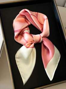 1条女士春夏围巾，高端质感围巾，轻盈日常头巾，发带，理想配饰 - 彩色 - 查看 1