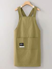 A Solid Color Crossover Front Sleeveless Apron, A Simple And Fashionable New Design, Suitable For Home Kitchen Use. Waterproof And Oil-Proof, Ideal For Cooking And Dining. - Multicolor - View 9