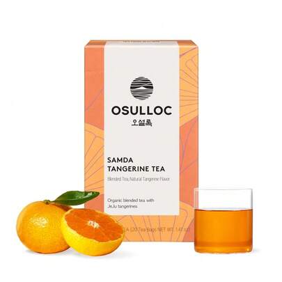  OSULLOC Honey Pear Tea (Sweet Pear & Honey Flavor), Fruit Tea Blend, Premium Teabags From Jeju Island, 20 Count