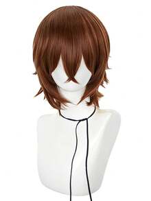 Peluca de 12 pulgadas para festival de música, fiesta de cosplay, personaje de película famosa, peluca de estilo profesional, fibra corta resistente al calor y cómoda, adecuada para principiantes, ideal para vacaciones, carnavales, conciertos de música, convenciones de anime, moda de fiesta. Pelucas naturales (varios colores disponibles) - Dos Tonos - Ver 21