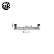 1PC G23 Titanium Surface Piercing Double Threaded Dermal Anchor Internal Threaded Micro Dermal Base Bar Jewelry Accessory - As Shown - View 21