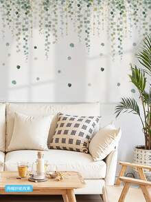 2pcs Removable Rattan Vine Leaf Wall Decor Stickers, Bedroom Wall Art Decals - Linglu-lL69188-tYNC-tengyan Ningcui - View 2