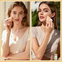 17PCS Makeup Sponges Set With 6PCS Powder Puff, 3PCS Mini Makeup Sponges Blender, 3PCS Foundation Mini Make Up Sponge Puff And 1PCS Make Up Sponges Holder - ColorA - View 5