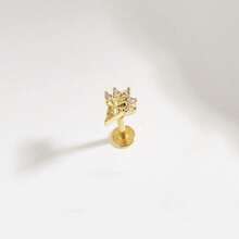 1 件时尚心形钻石耳环，适合女性日常佩戴 - 心 - 查看 9