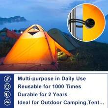 10/20/50个装户外露营帐篷固定弹力绳塑料球高弹力绳捆绑弹力球，蹦床沙滩网弹力绳带 - 彩色 - 查看 8