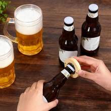 30/20/10/2/1 件套圆形天然竹制磁性开瓶器，散装木制开瓶器，2.4 英寸磁性贴纸，适合啤酒爱好者、婚礼礼物、冰箱贴、婚礼桌卡、圣餐礼物、毕业派对回礼、节日纪念品、家居厨房用品、与家人朋友聚会 - Ins 风格 - 查看 9