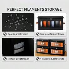 Toy CD Case, Printer Filament, Foldable Transparent Dust-Proof Toy Storage Bag - Multicolor - View 8